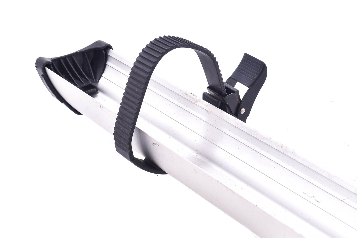 USED Thule 594XT SideArm Roof Rack Upright Bike Carrier: 1-Bike Silver- Driver Side***