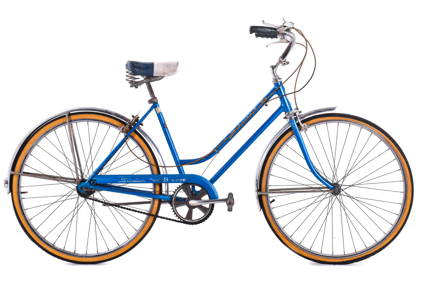 USED Vintage Schwinn Chicago Deluxe Breeze Women's 3 speed Steel Cruiser Blue Sturmey Archer