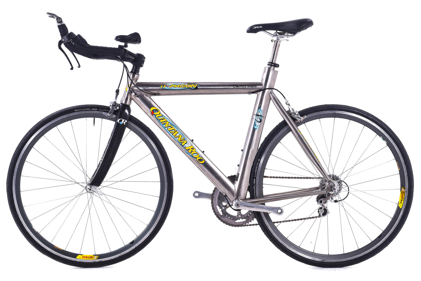 USED Quintana Roo Ti-Phoon 57cm Titanium Time Trial Bike Shimano Dura-Ace 7700 2x9 speed