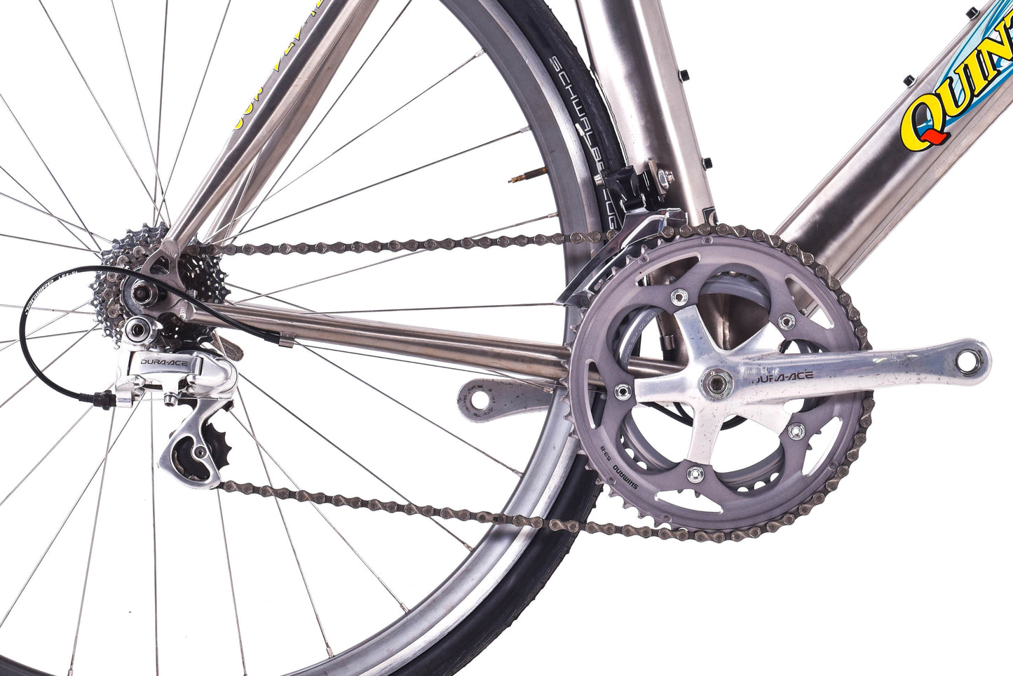 USED Quintana Roo Ti-Phoon 57cm Titanium Time Trial Bike Shimano Dura-Ace 7700 2x9 speed