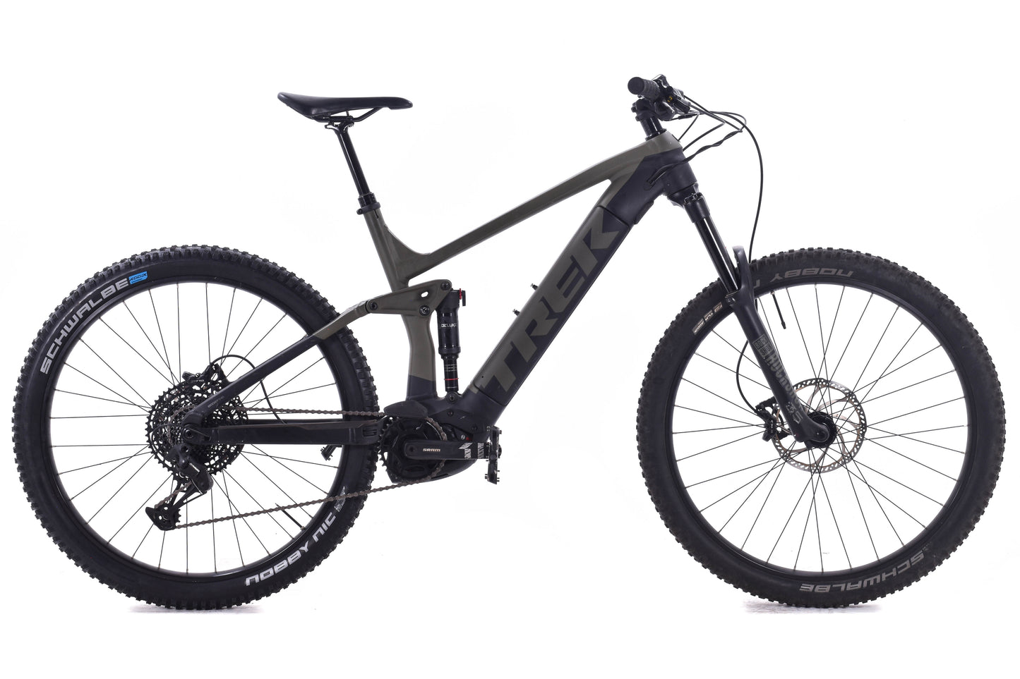 USED Trek Rail 5 Electric Mountain Bike 21.5" XL Bosch Motor SRAM Eagle 12 Speed