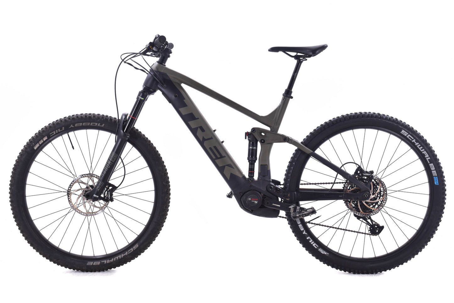 USED Trek Rail 5 Electric Mountain Bike 21.5" XL Bosch Motor SRAM Eagle 12 Speed