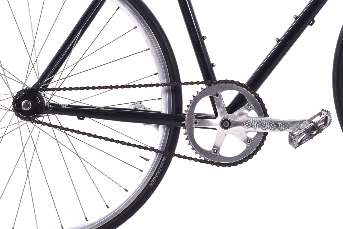 USED IRO Single Speed 54cm Bike Nitto Bullhorn Bars Black