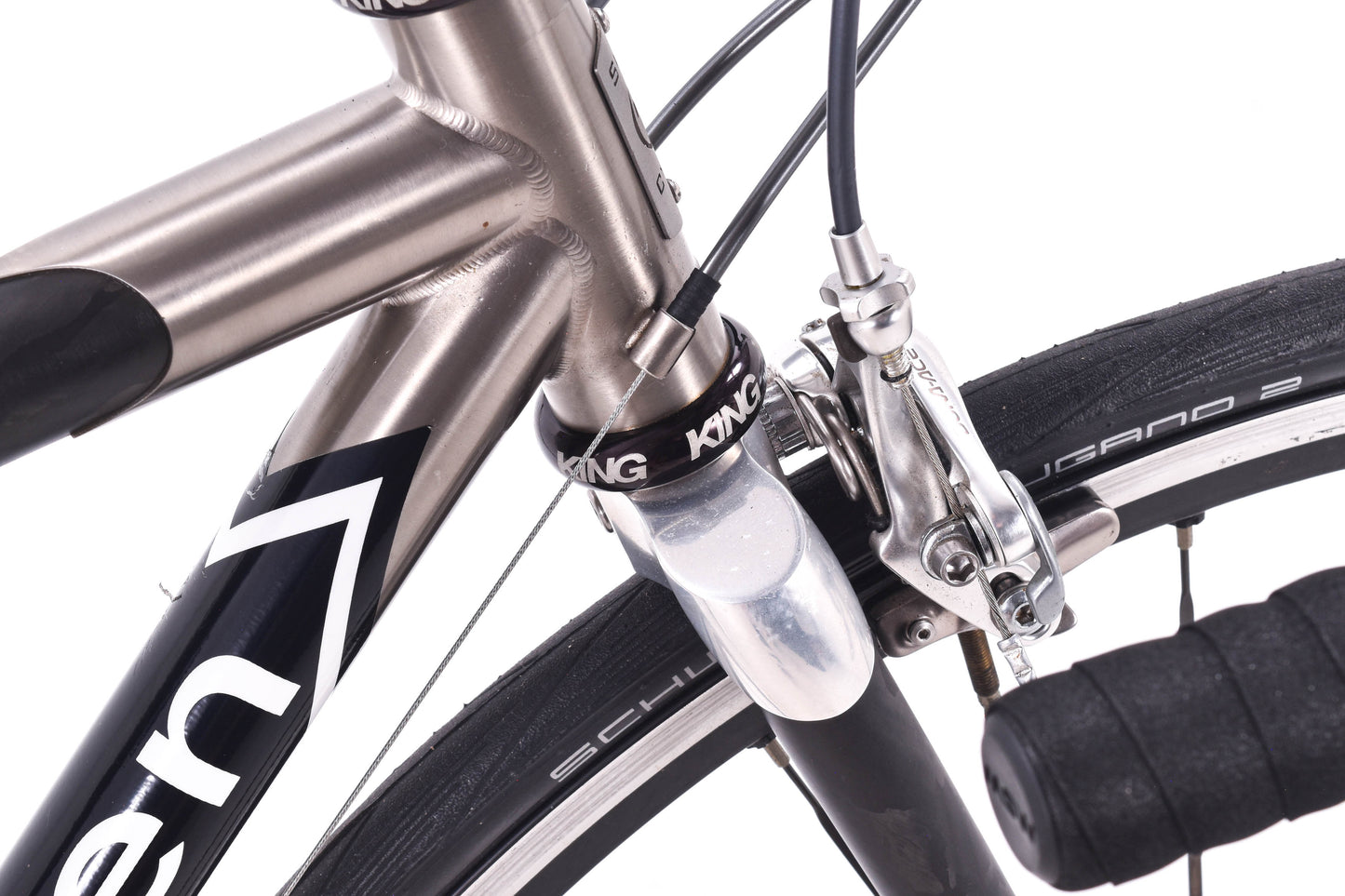 USED Seven Elium Titanium / Carbon 50cm Dura-Ace 7703 3x9 speed Road Bike