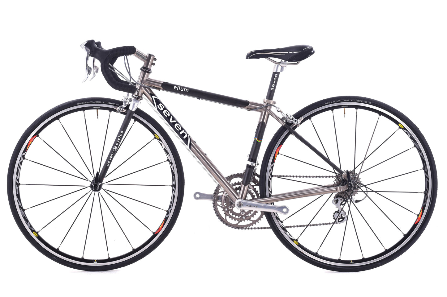 USED Seven Elium Titanium / Carbon 50cm Dura-Ace 7703 3x9 speed Road Bike