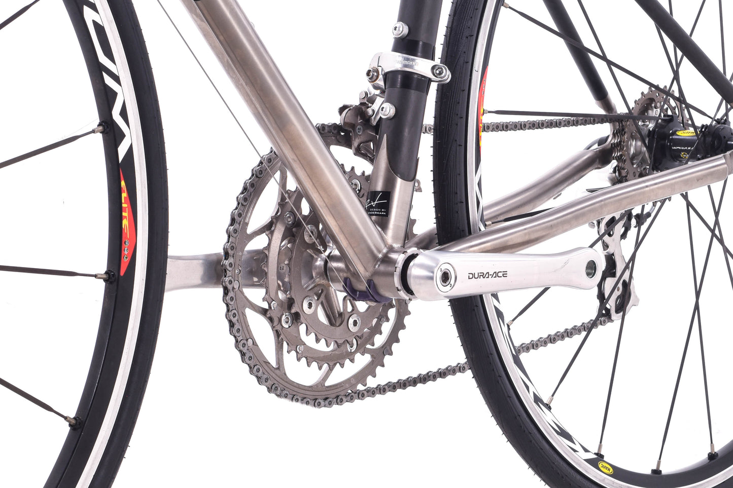 USED Seven Elium Titanium / Carbon 50cm Dura-Ace 7703 3x9 speed Road Bike