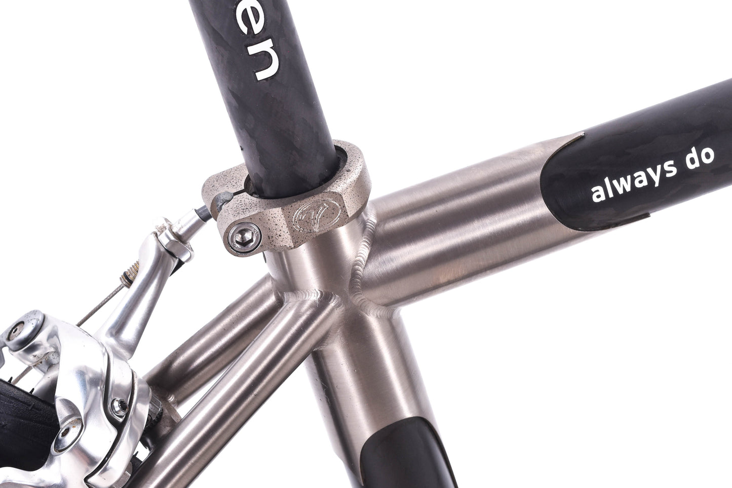 USED Seven Elium Titanium / Carbon 50cm Dura-Ace 7703 3x9 speed Road Bike