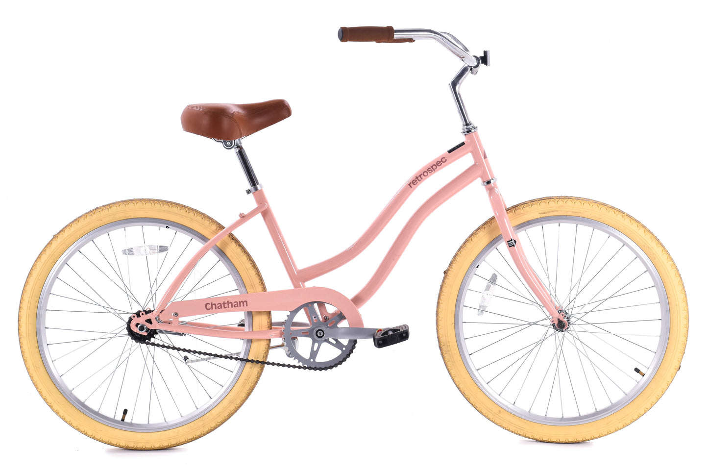 USED Retrospec Chatham 24" Youth Beach Cruiser Single Speed Coaster Brake Steel Blush (8-11 years)