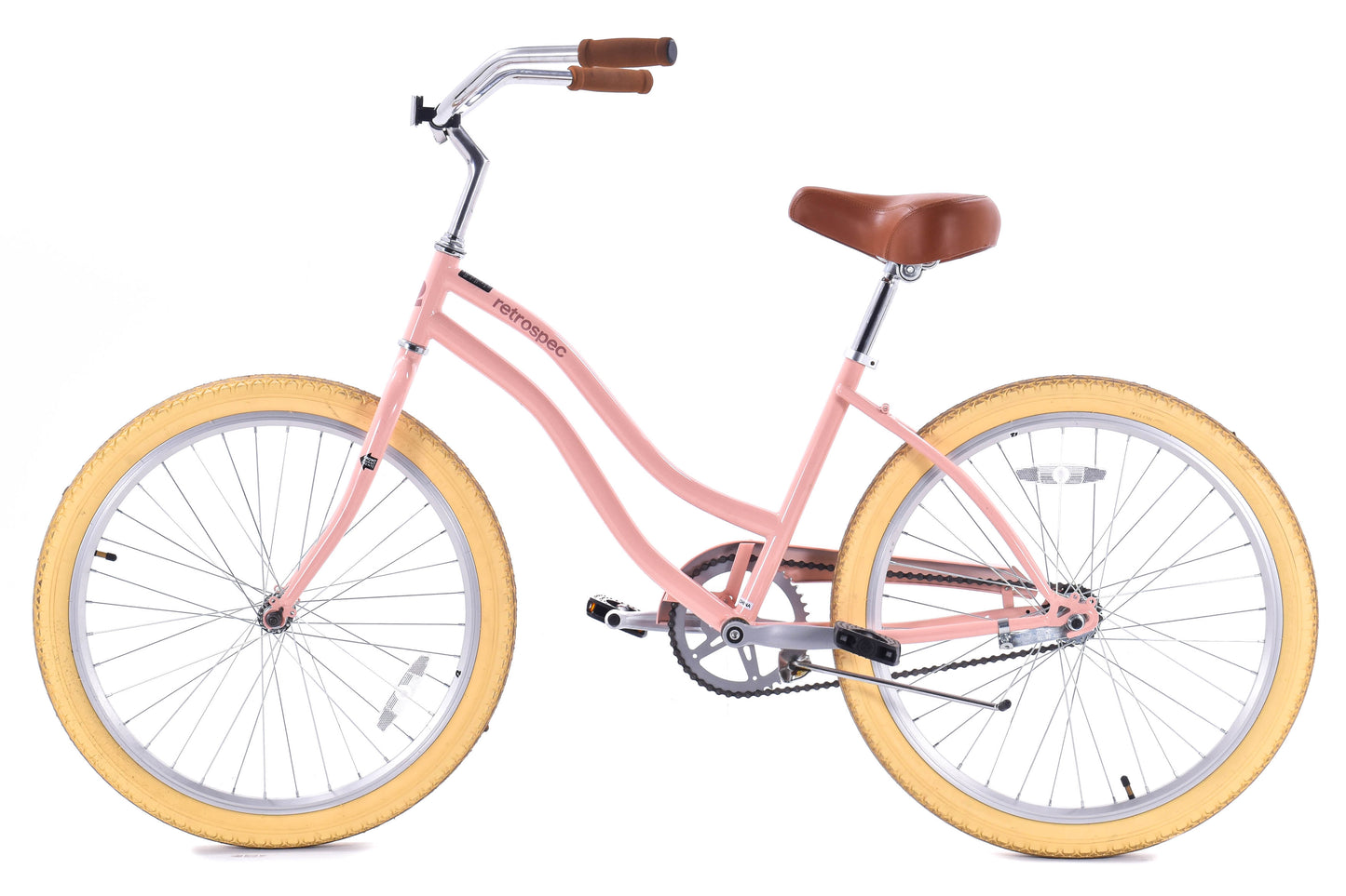 USED Retrospec Chatham 24" Youth Beach Cruiser Single Speed Coaster Brake Steel Blush (8-11 years)
