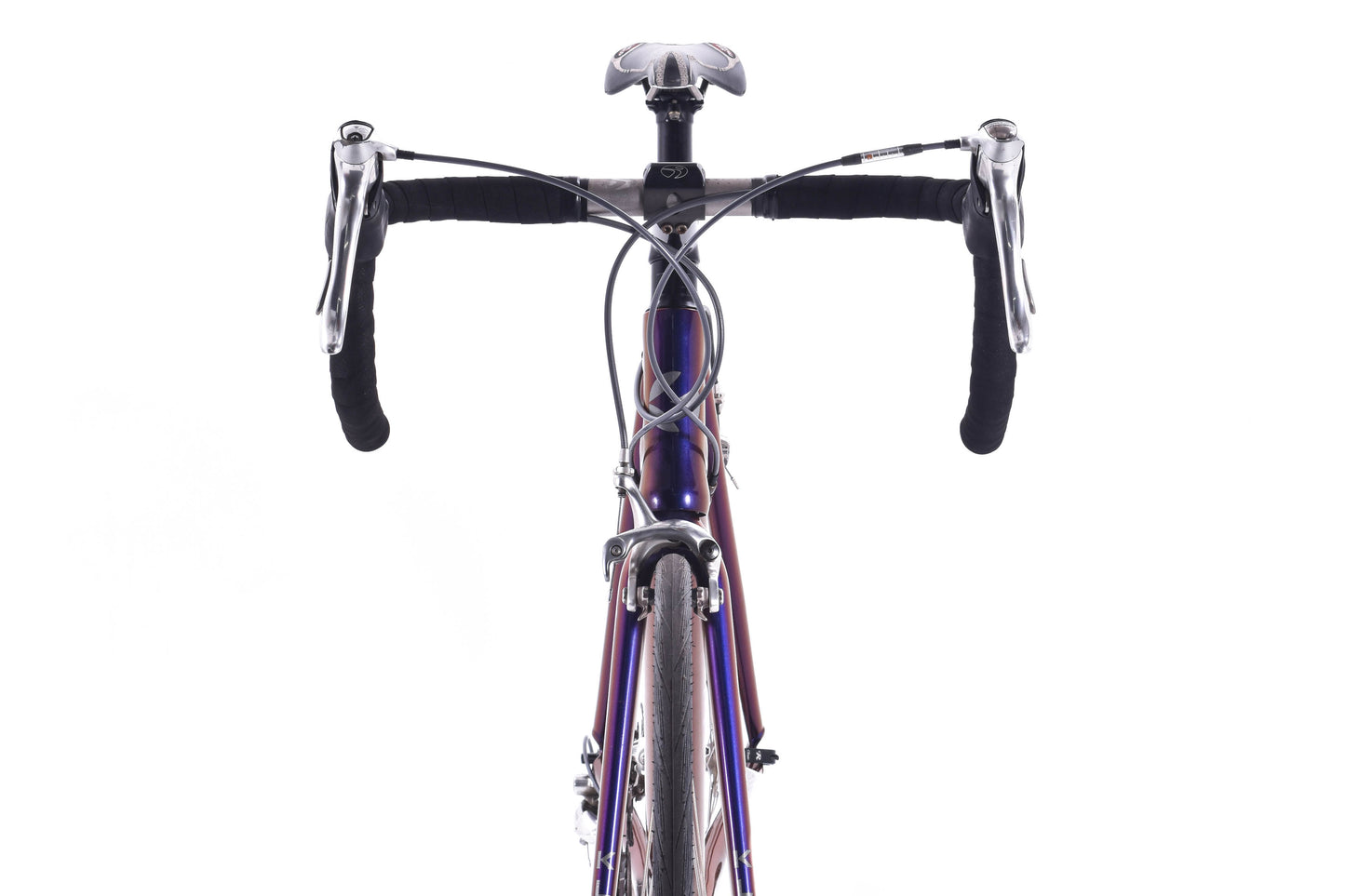 USED Klein Quantum Pro 57cm Aluminum Road Bike Shimano Dura-Ace 7700 2x9 speed Rolf Wheels Made in USA multi-color