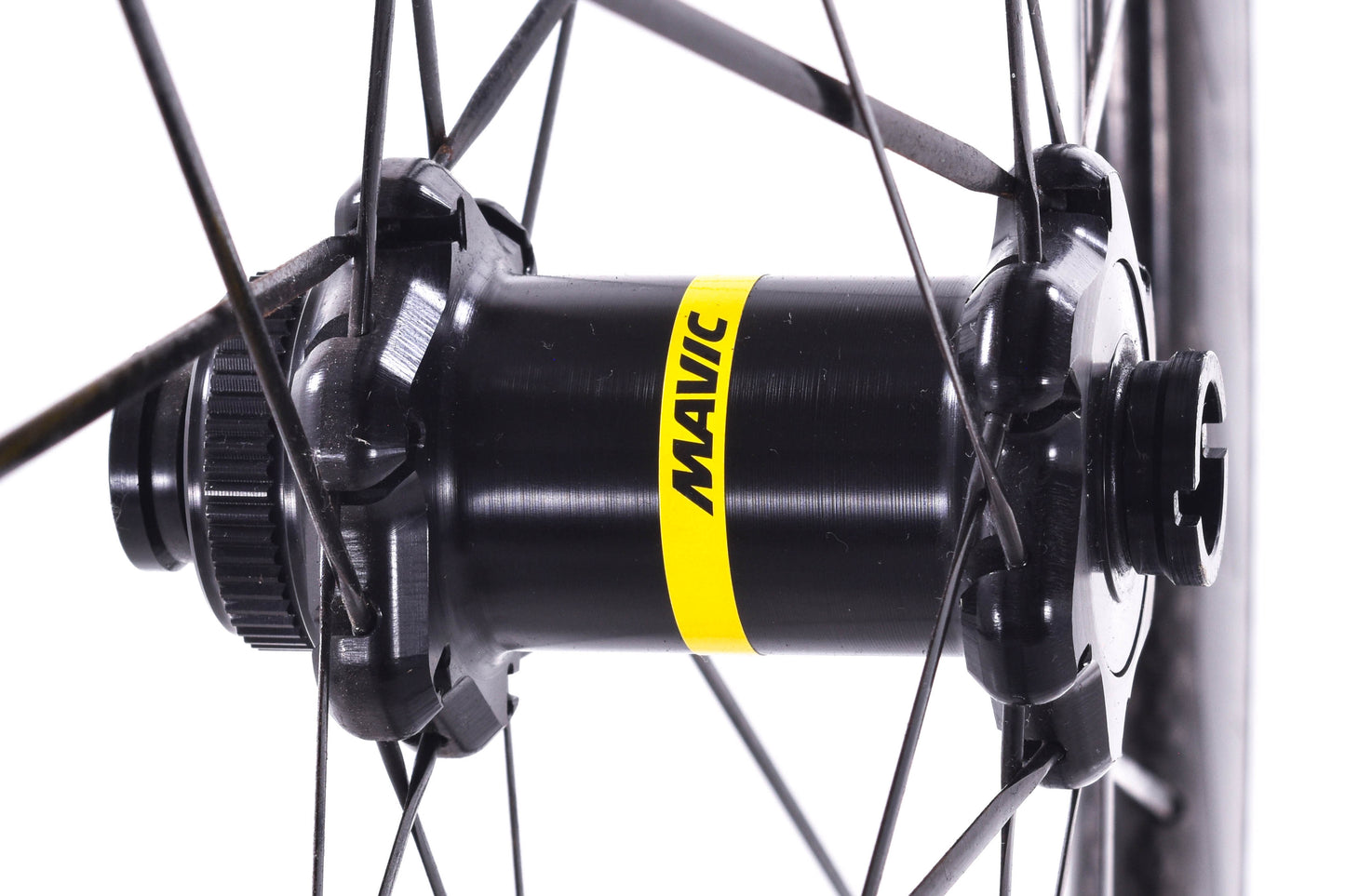 USED Mavic Cosmic Pro Carbon 700C Wheelset 12mm Thru Axle Center Lock Disc