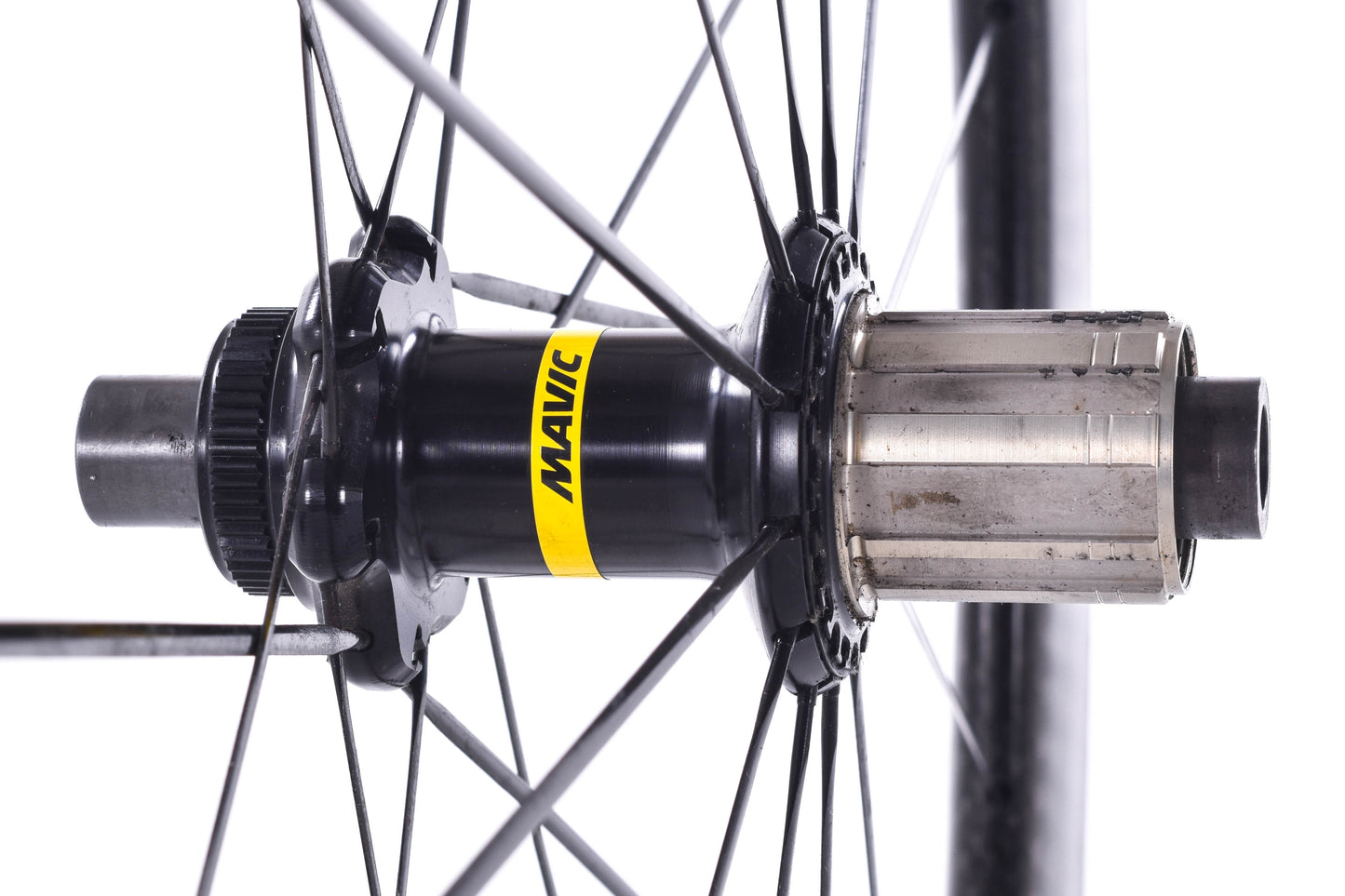USED Mavic Cosmic Pro Carbon 700C Wheelset 12mm Thru Axle Center Lock Disc