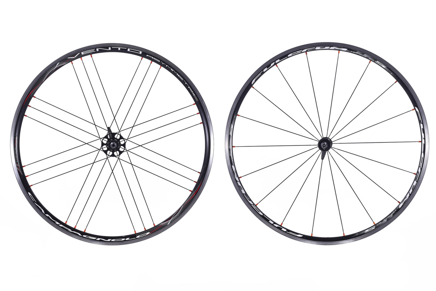 USED Fulcrum Racing 5/Campagnolo Vento Asymmetric Rim Brake Wheelset 700c Campagnolo Freehub
