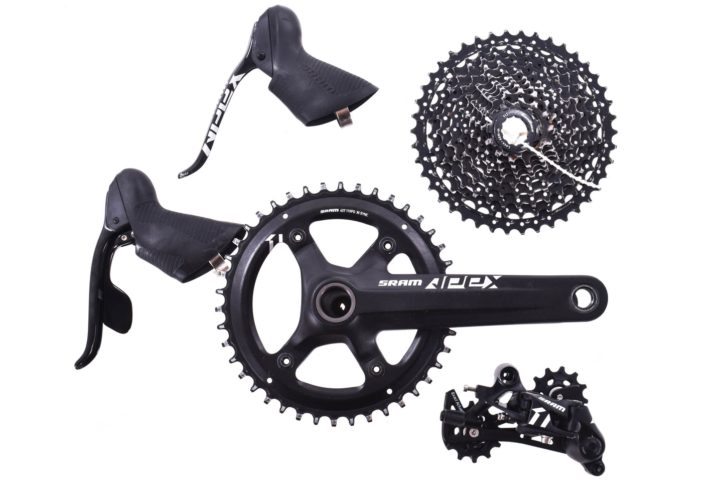 USED SRAM Apex 1 1x11 Speed Drop Bar Groupset Road Gravel Cyclocross Bike