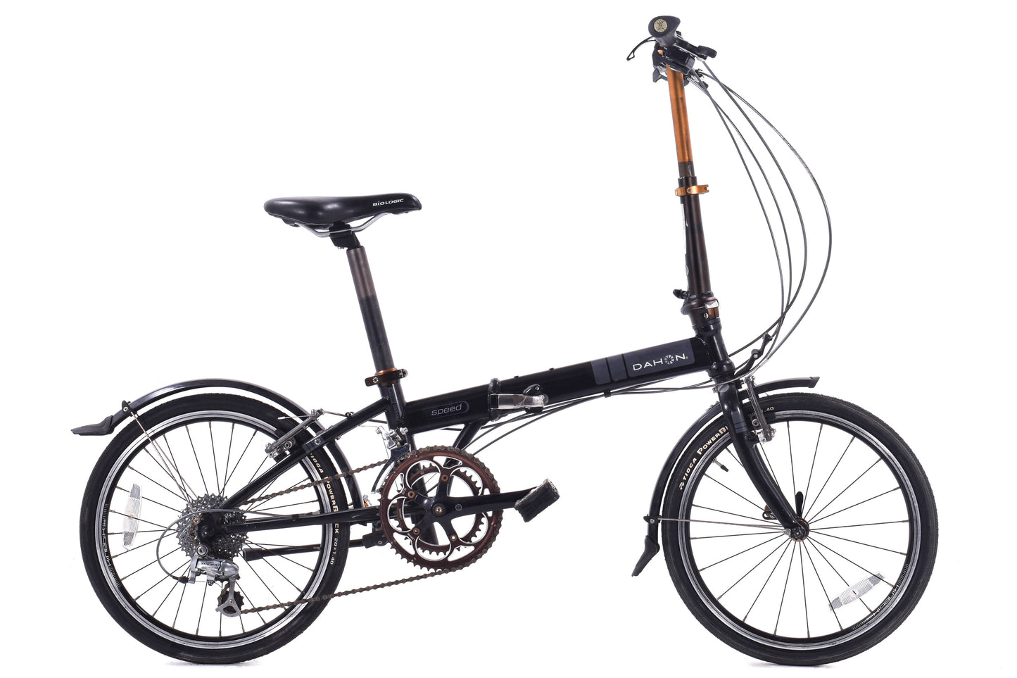 USED Dahon Speed Folding Bike 20" Wheels Black 2x9 speed