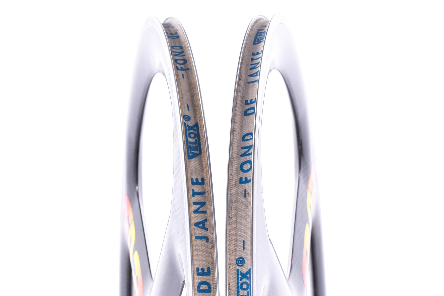 USED HED Tri Spoke 650c Carbon Wheelset Clincher Road Bike AS IS