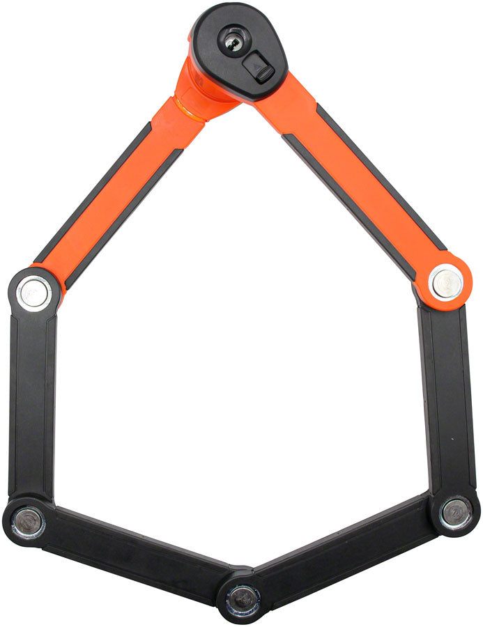 NEW Kryptonite Evolution 790 Folding Lock - 90cm Keyed Inludes Click Tight Bracket Black/Orange