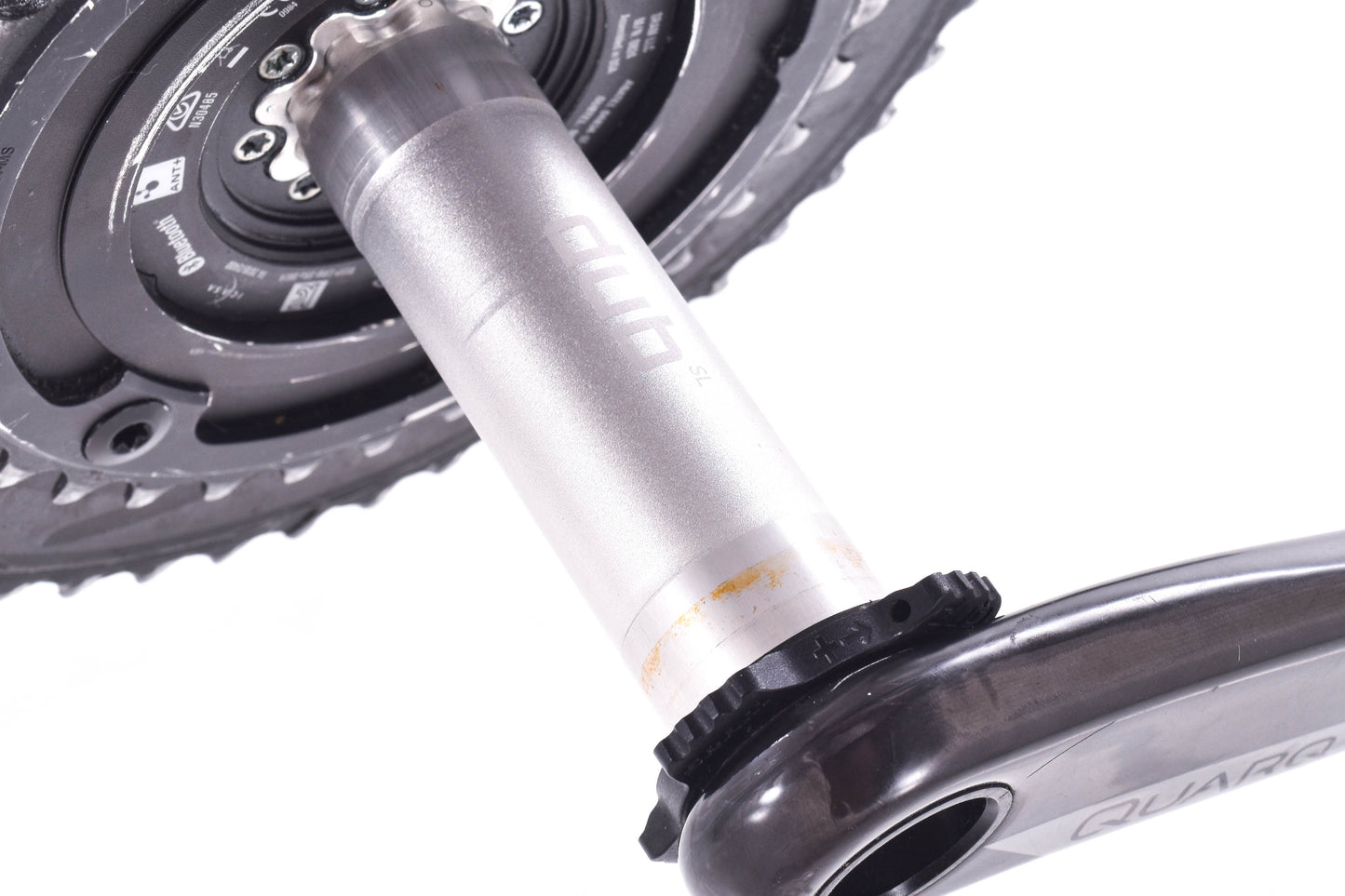 USED Quarq DFour DUB Power Meter Crankset 172.5mm SRAM AXS 50/34T Ultegra Rings