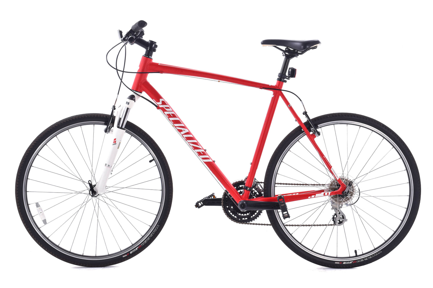 USED Specialized Crosstrail XXL Sport Hybrid Bike Red