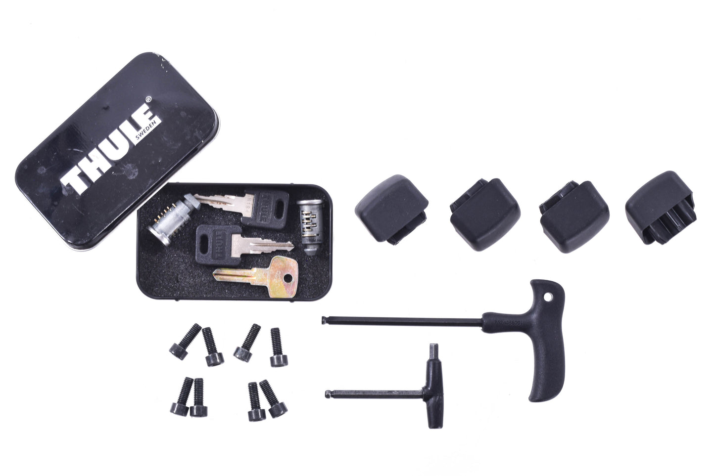 USED Thule 50" Square Roof Rack 753 Rapid System Foot Pack Locking