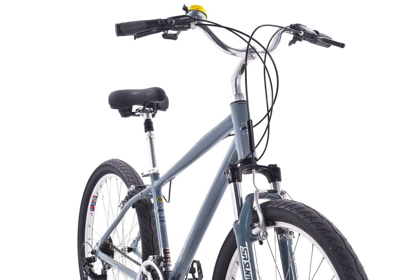 NEW DEMO KHS TC-150 17" Comfort Hybrid Bike 3x7 speed w/ Suspension Fork Gray