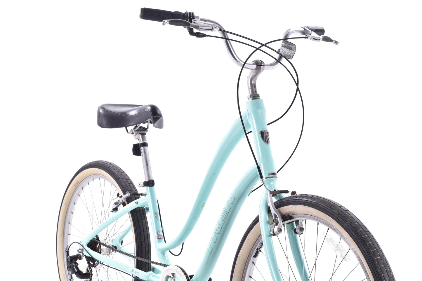 USED Trek Pure Hybrid Cruiser Bike XS/14" Green Aluminum 1x7 Speed