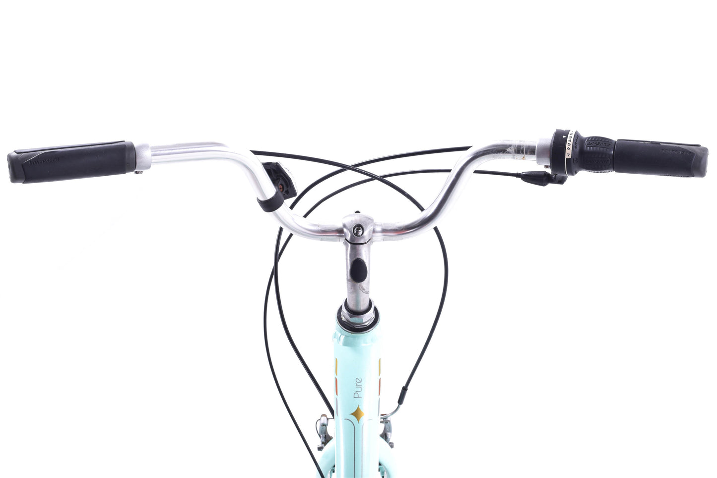 USED Trek Pure Hybrid Cruiser Bike XS/14" Green Aluminum 1x7 Speed