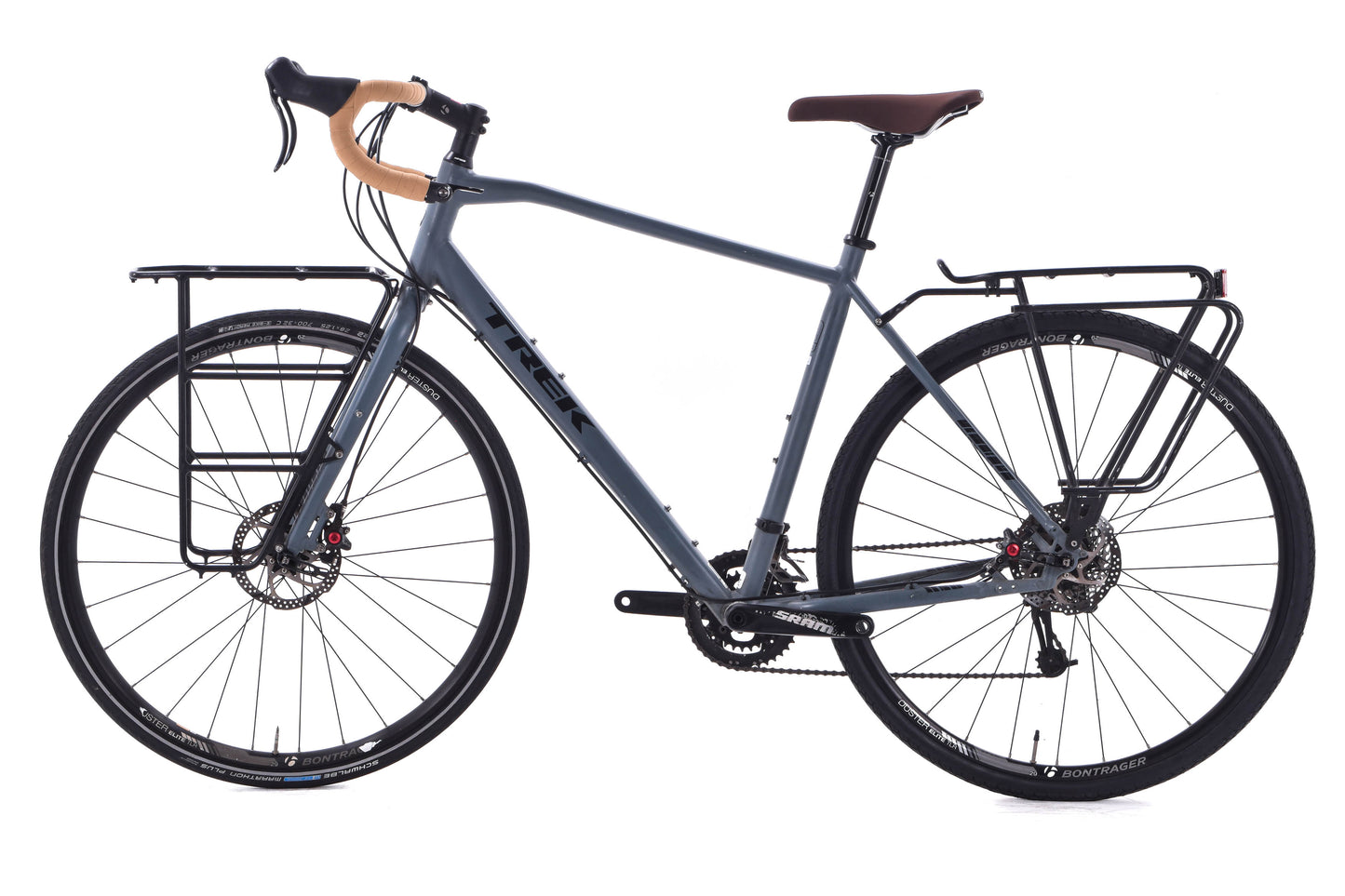 USED Trek 920 61cm Touring Bike Aluminum Gray SRAM 2x10 Speed Front/Rear Racks