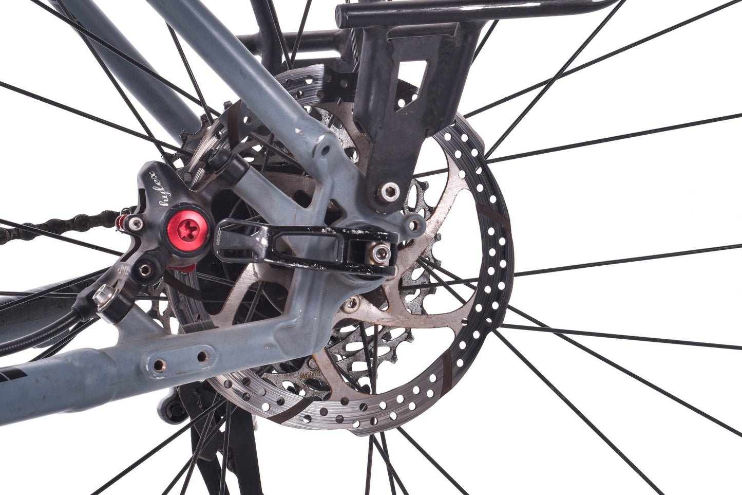USED Trek 920 61cm Touring Bike Aluminum Gray SRAM 2x10 Speed Front/Rear Racks