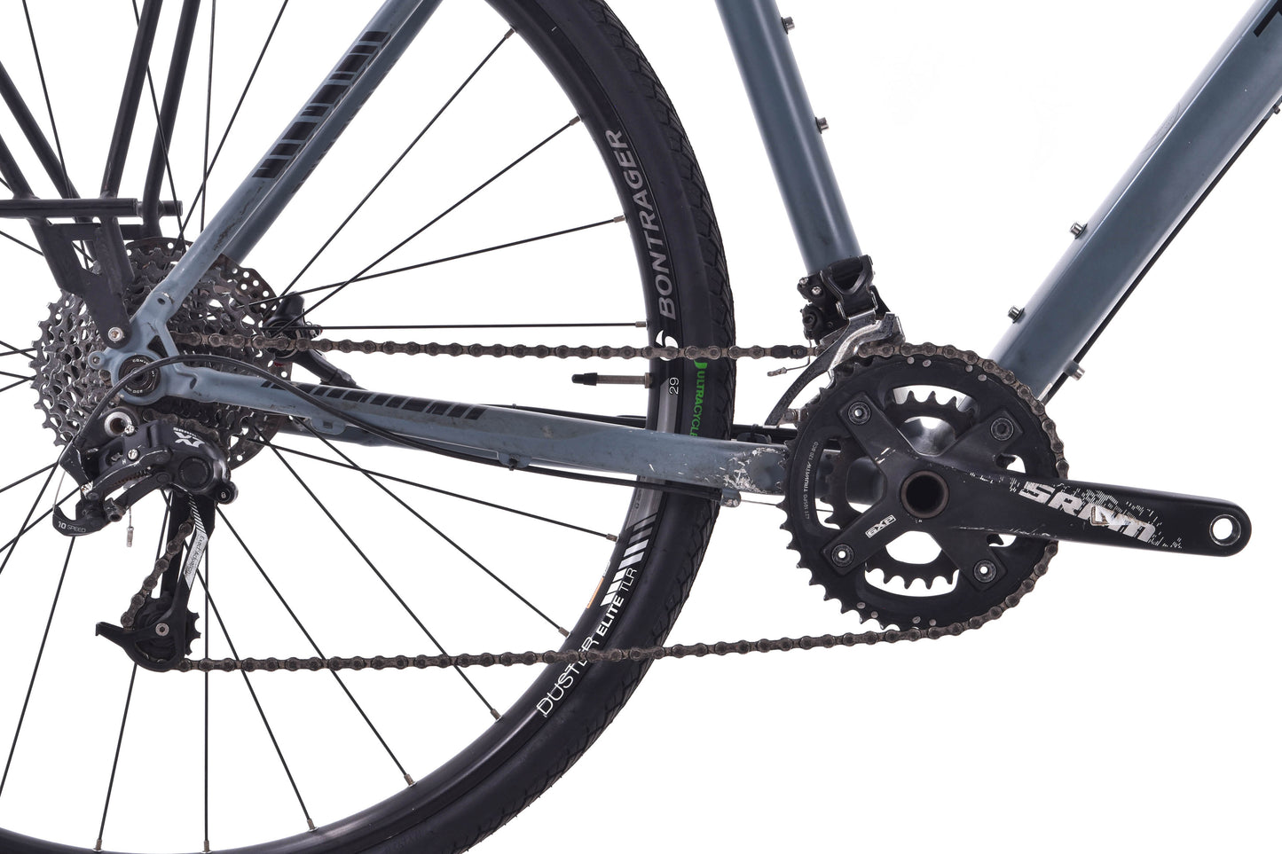 USED Trek 920 61cm Touring Bike Aluminum Gray SRAM 2x10 Speed Front/Rear Racks