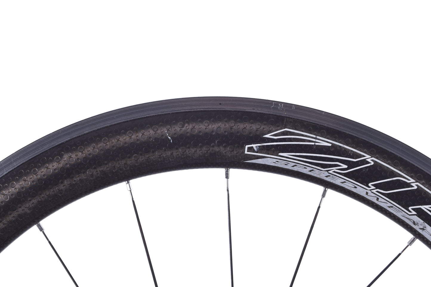 USED Zipp 404 700C Carbon Road Wheelset 10 speed w/ Alloy Rim Brake Track Quick Release