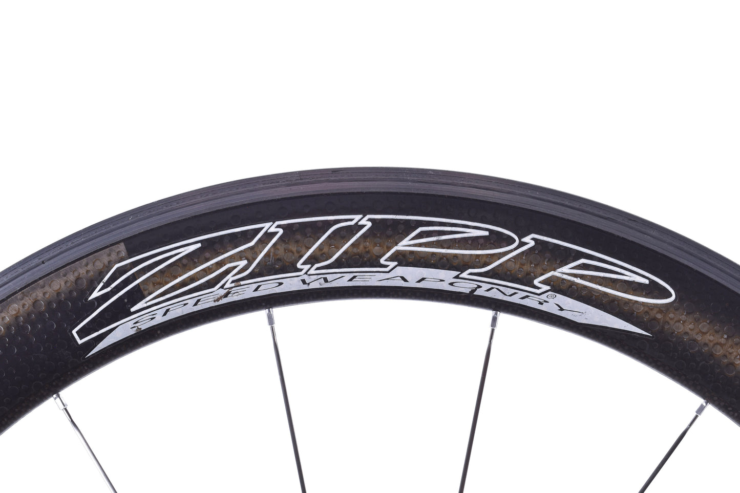 USED Zipp 404 700C Carbon Road Wheelset 10 speed w/ Alloy Rim Brake Track Quick Release