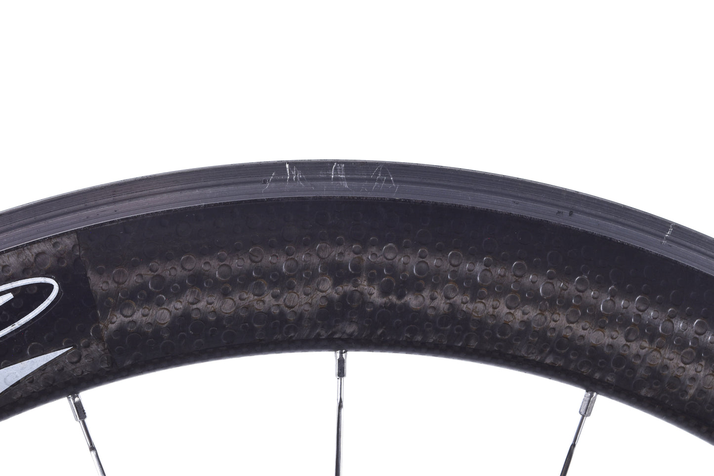 USED Zipp 404 700C Carbon Road Wheelset 10 speed w/ Alloy Rim Brake Track Quick Release