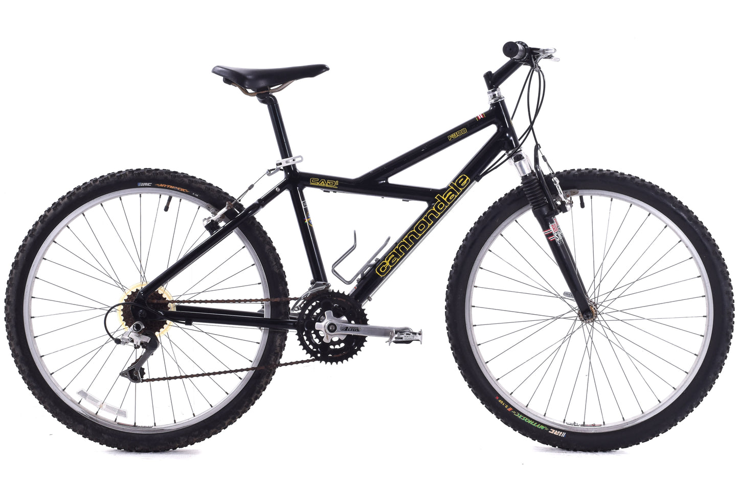USED Cannondale F300 CAAD1 Aluminum Hardtail Mountain Bike 14" Frame 26" Wheel AS IS Project Bike Black