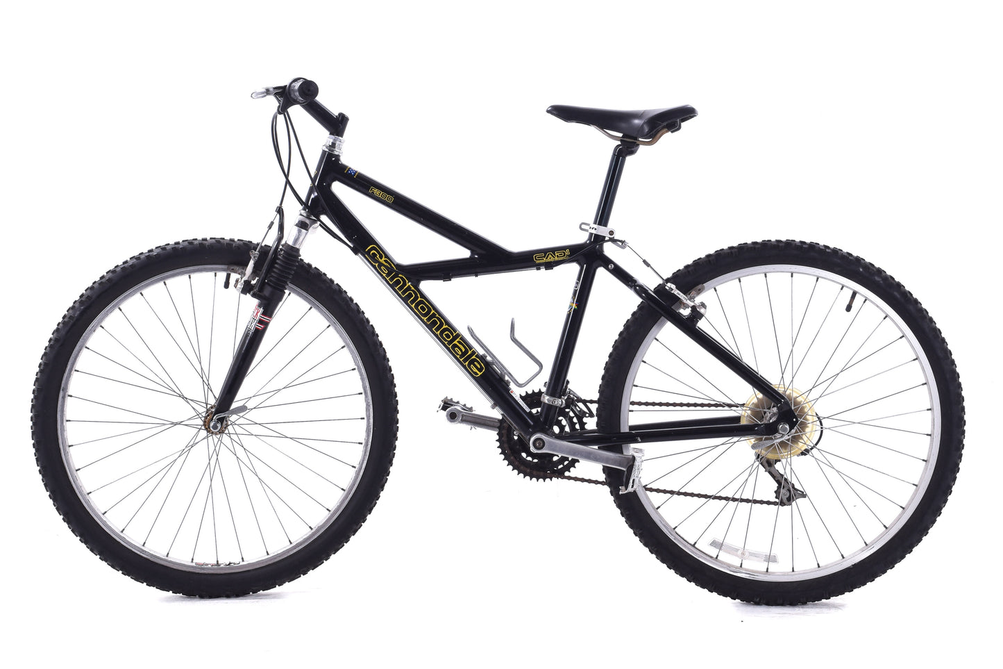 USED Cannondale F300 CAAD1 Aluminum Hardtail Mountain Bike 14" Frame 26" Wheel AS IS Project Bike Black