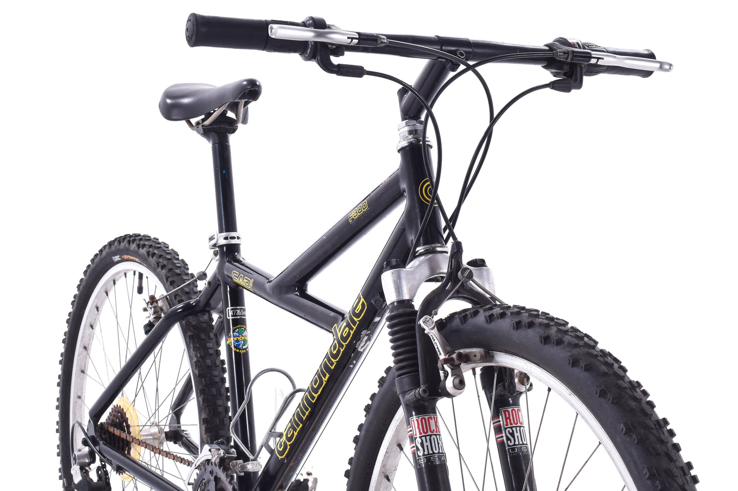 USED Cannondale F300 CAAD1 Aluminum Hardtail Mountain Bike 14" Frame 26" Wheel AS IS Project Bike Black