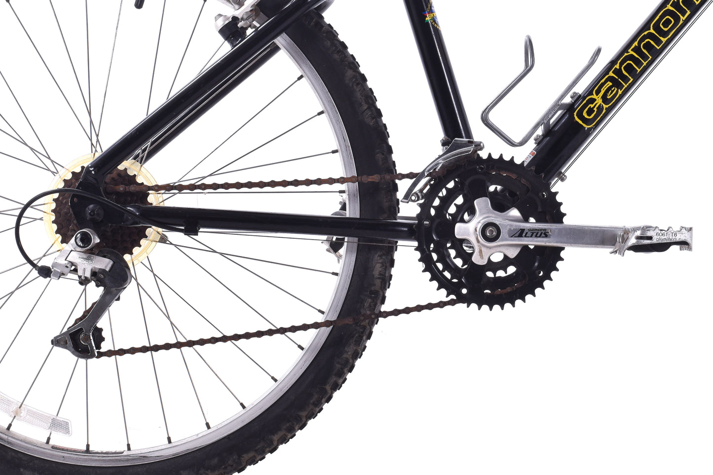 USED Cannondale F300 CAAD1 Aluminum Hardtail Mountain Bike 14" Frame 26" Wheel AS IS Project Bike Black