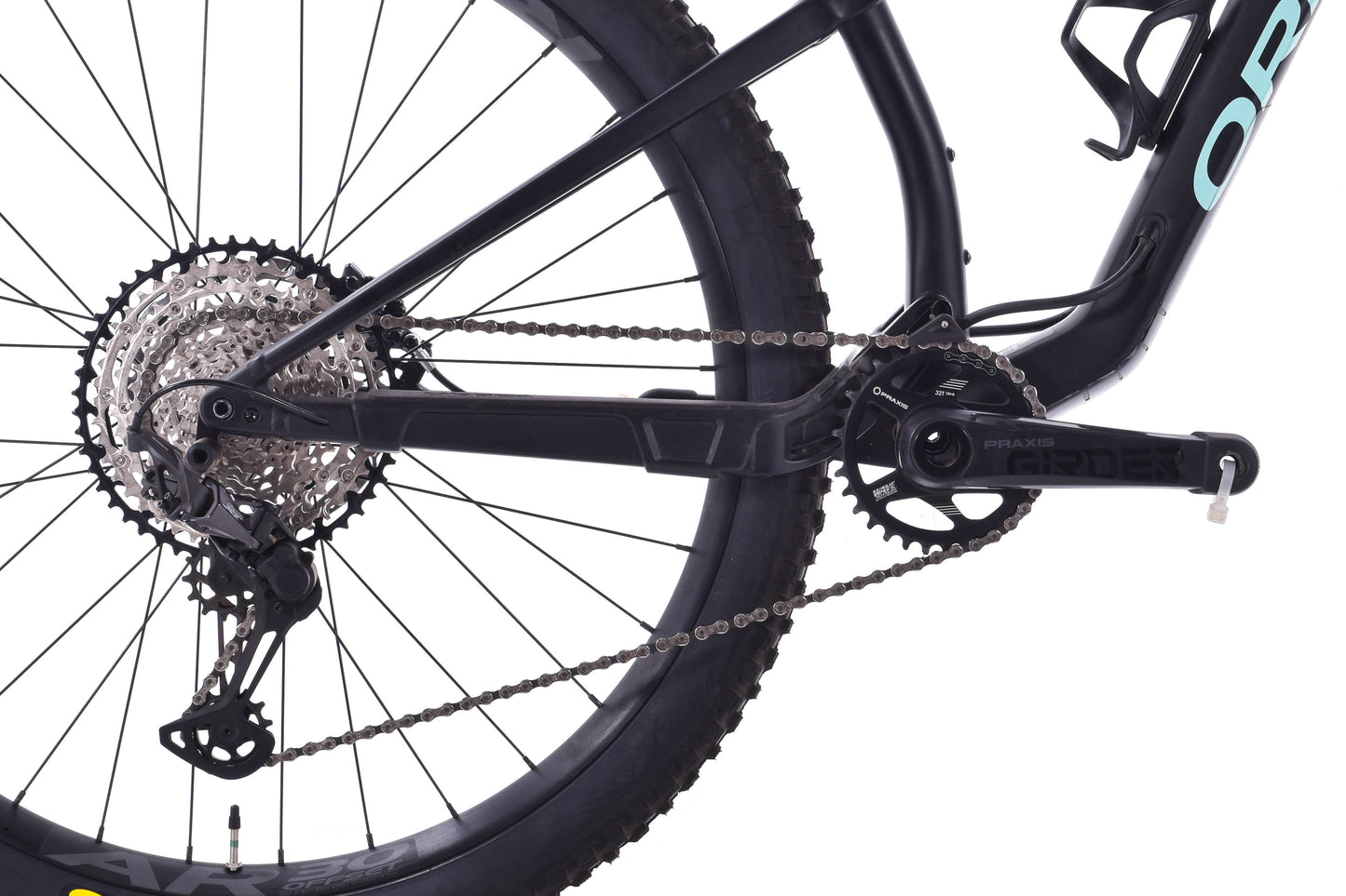 USED 2022 Orbea OIZ H30 Medium Full Suspension XC Mountain Bike Black/Green Shimano Deore XT 1x12 Speed