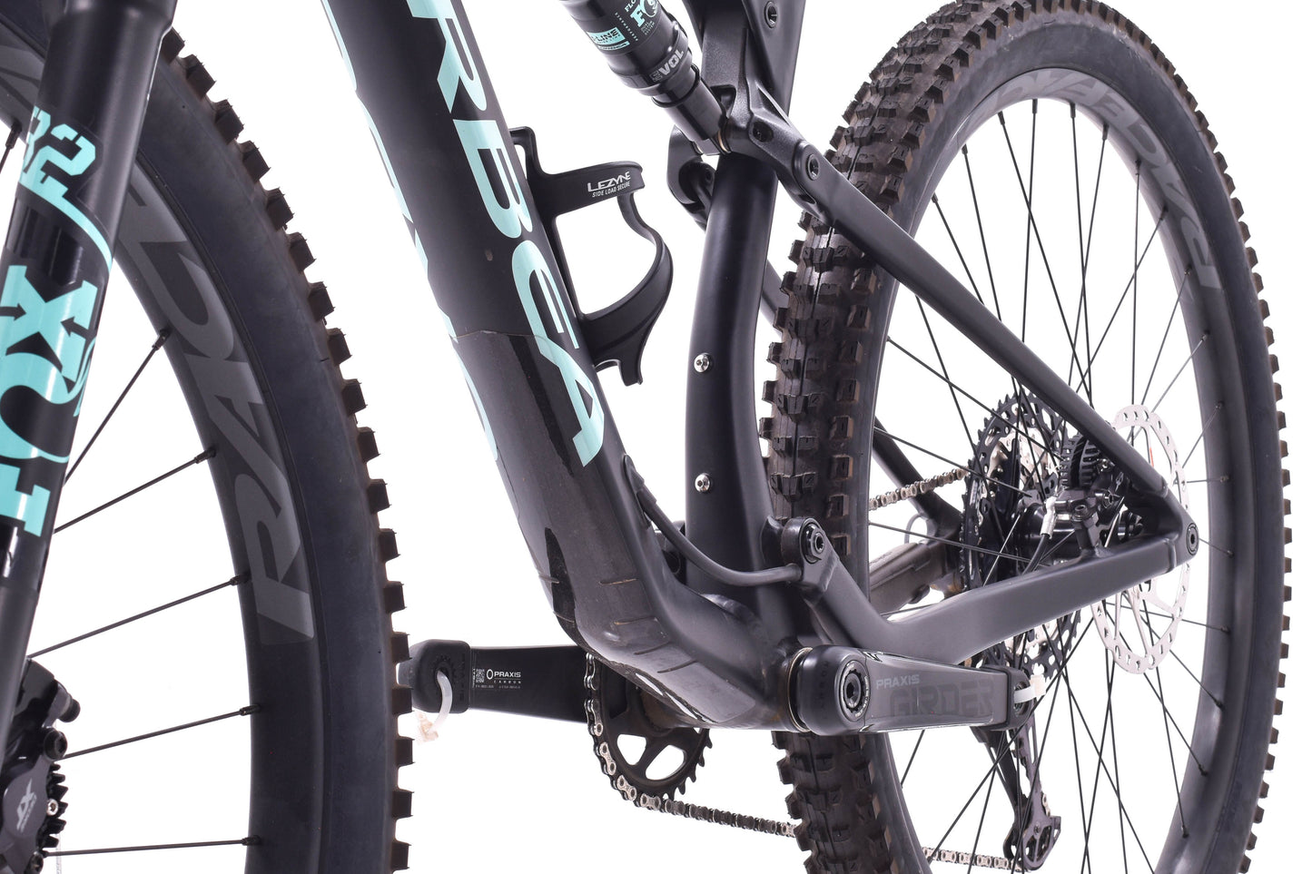 USED 2022 Orbea OIZ H30 Medium Full Suspension XC Mountain Bike Black/Green Shimano Deore XT 1x12 Speed