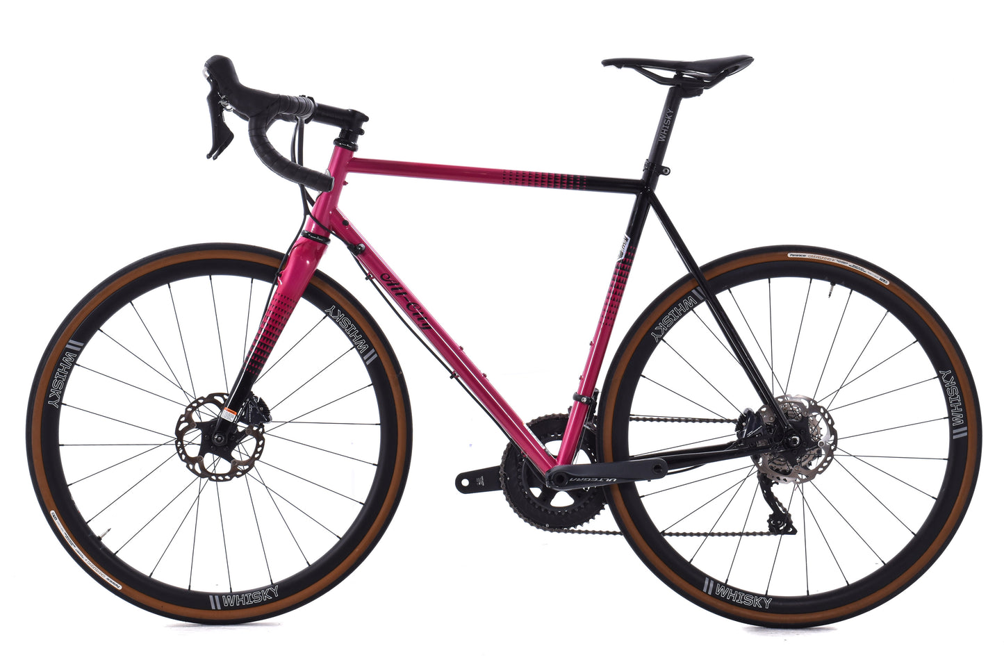 USED All-City Zig Zag Ultegra - Sour Cherry Seltzer Steel Road Bike 55cm Carbon Wheels 2x11