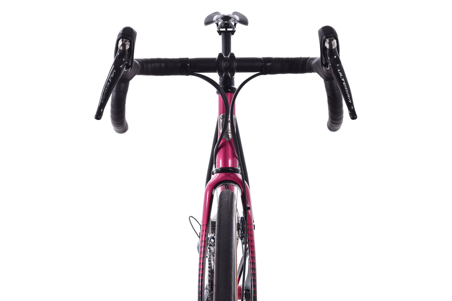 USED All-City Zig Zag Ultegra - Sour Cherry Seltzer Steel Road Bike 55cm Carbon Wheels 2x11