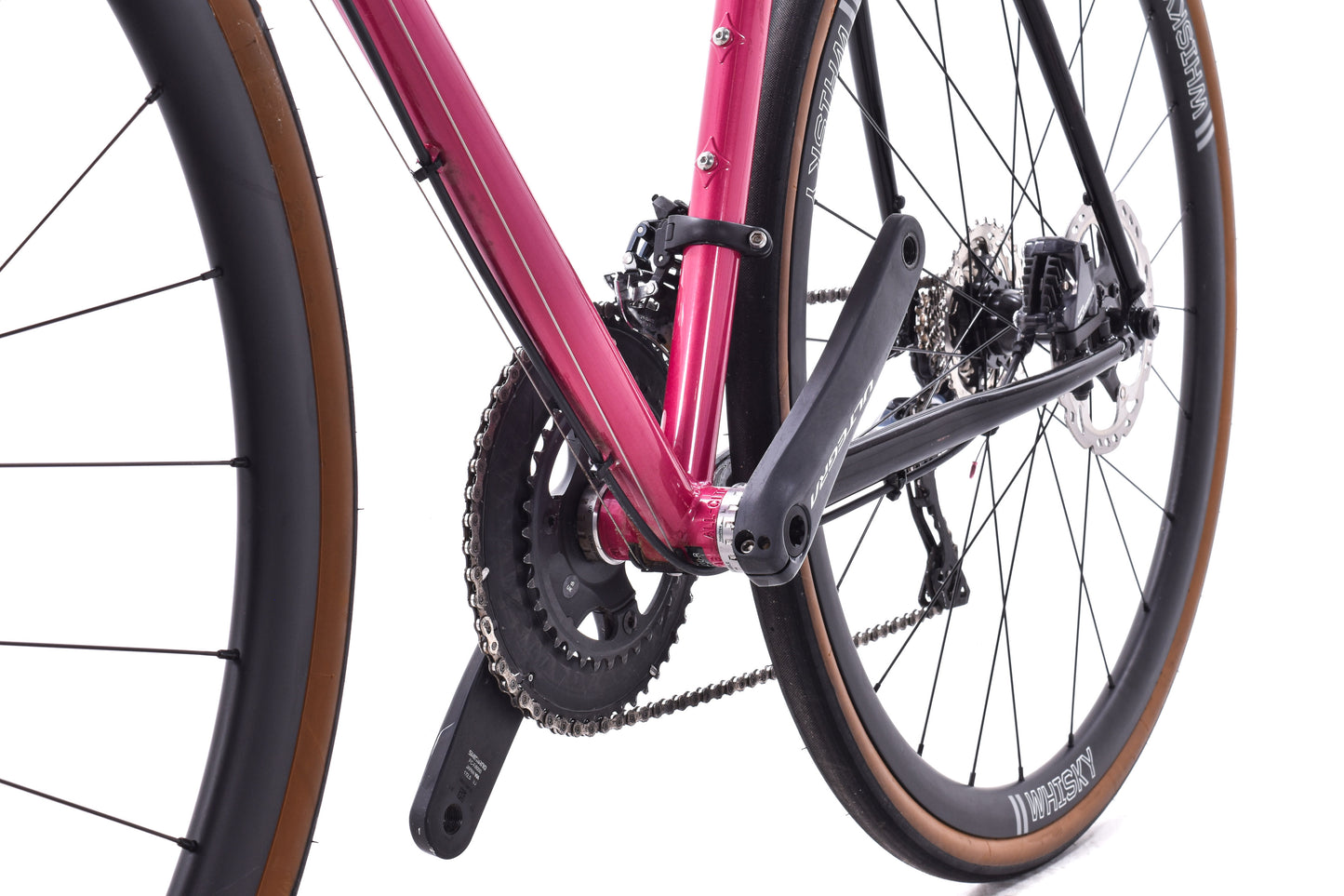 USED All-City Zig Zag Ultegra - Sour Cherry Seltzer Steel Road Bike 55cm Carbon Wheels 2x11