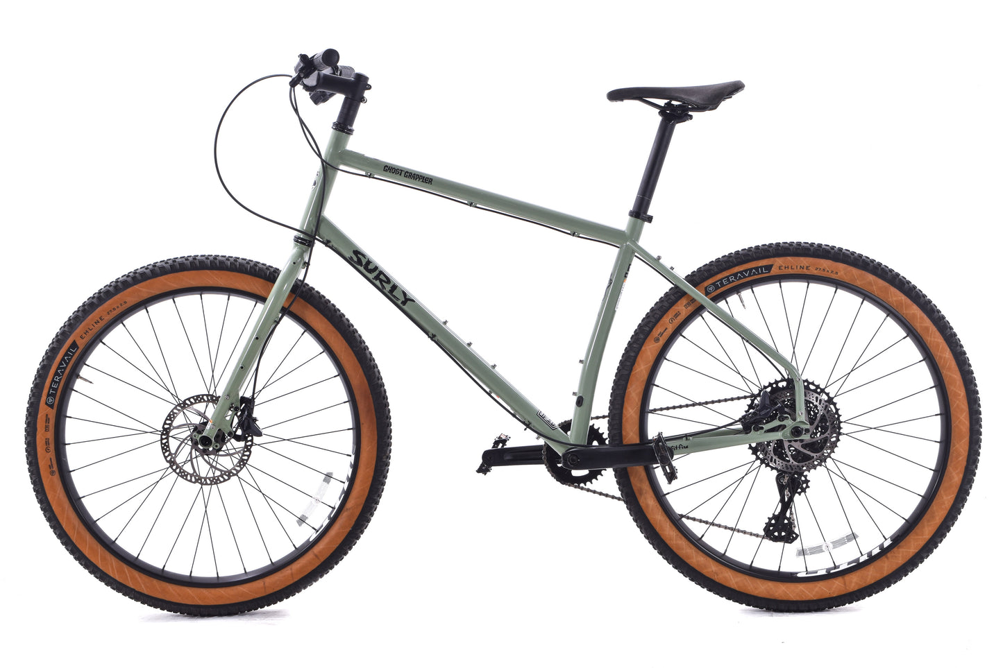 USED Surly Ghost Grappler Large Flat Bar Rigid Steel Mountain Bike 27.5" Microshift Advent X 1x10 speed