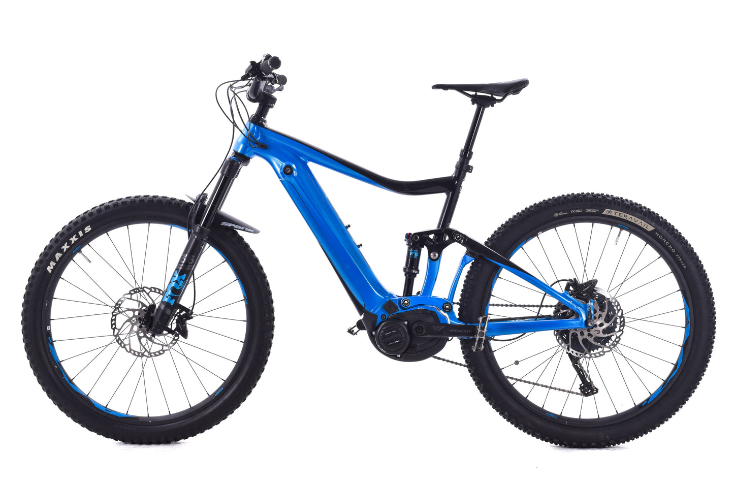 USED 2019 Giant Trance E+ Pro 2 Electric Mountain Bike Full Suspension Shimano XT Blue