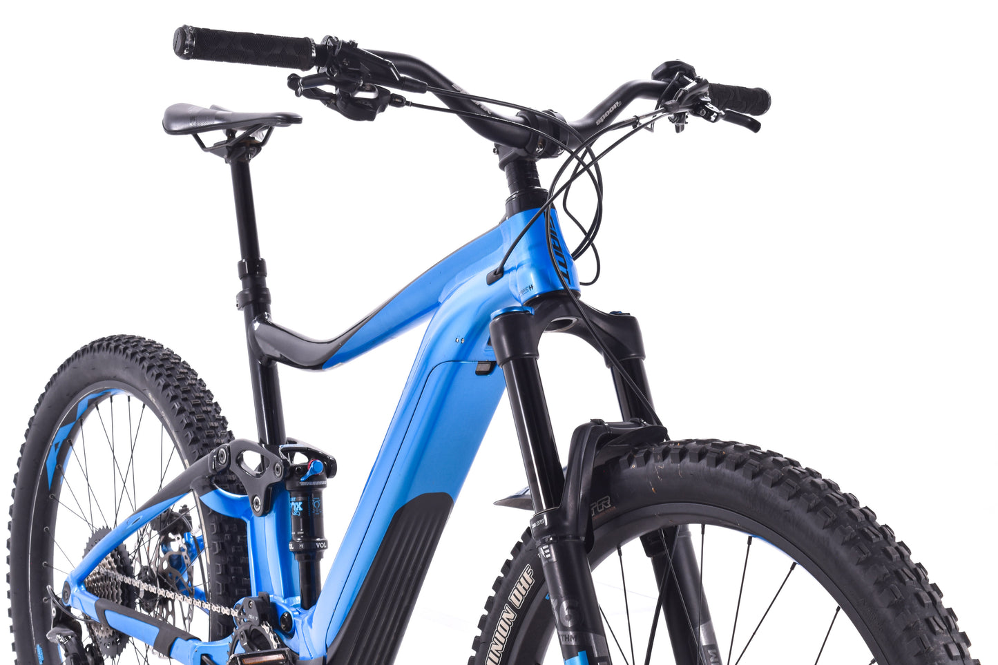 USED 2019 Giant Trance E+ Pro 2 Electric Mountain Bike Full Suspension Shimano XT Blue