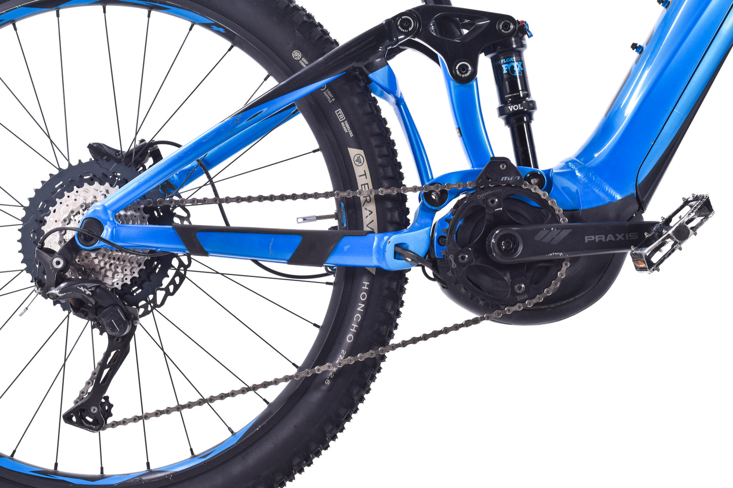 USED 2019 Giant Trance E+ Pro 2 Electric Mountain Bike Full Suspension Shimano XT Blue