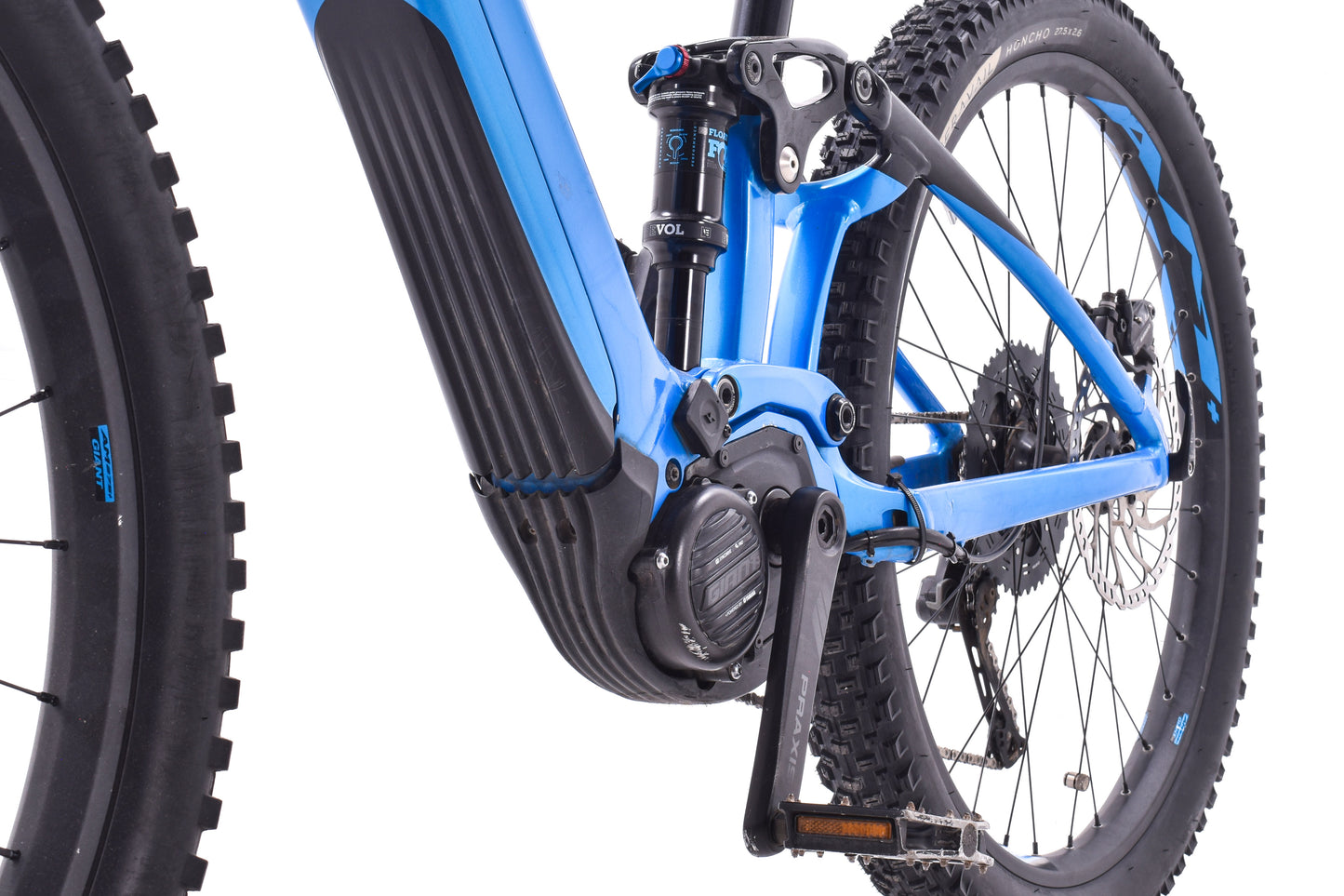 USED 2019 Giant Trance E+ Pro 2 Electric Mountain Bike Full Suspension Shimano XT Blue