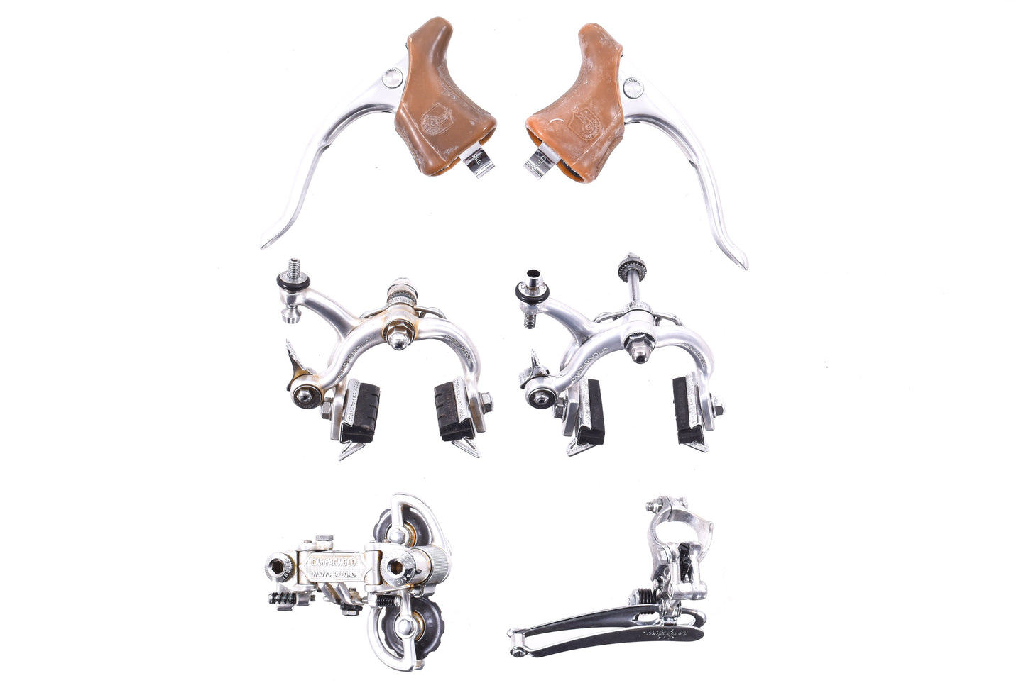 NEW old stock Campagnolo Nuovo Record Partial Groupset Brakes, Derailleurs 70's w/ Boxes NOS NIB