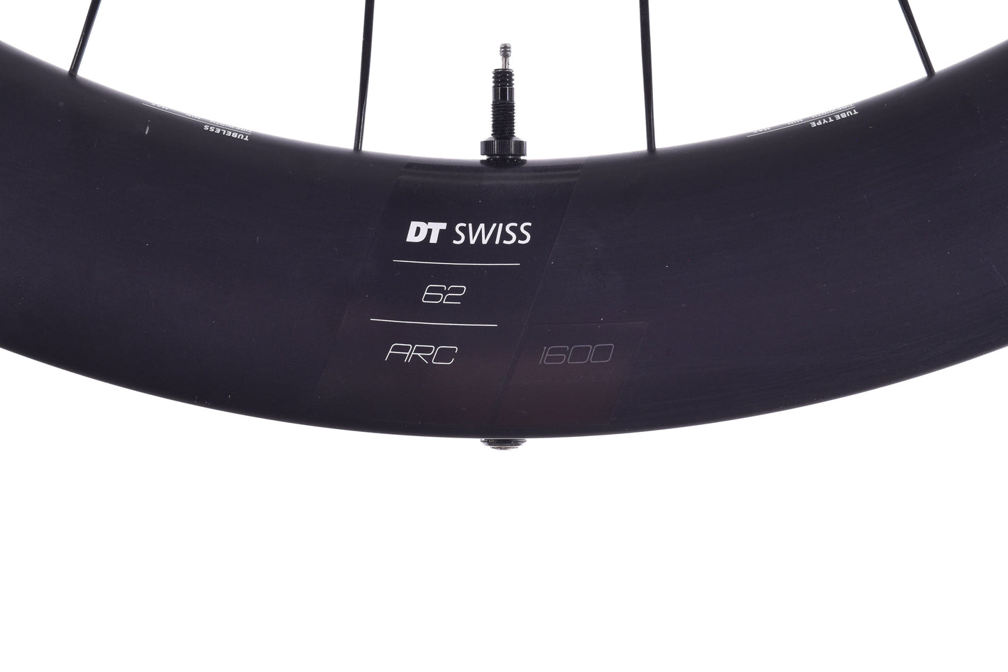 USED DT Swiss ARC 1600 62 Carbon Disc Brake Wheelset Shimano HG 11 100/142 x 12mm Thru Axle