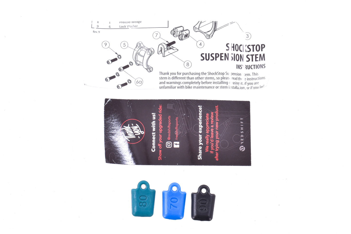 USED Redshift Sports ShockStop Suspension Stem 31.8x110mm 6 Degree Gravel